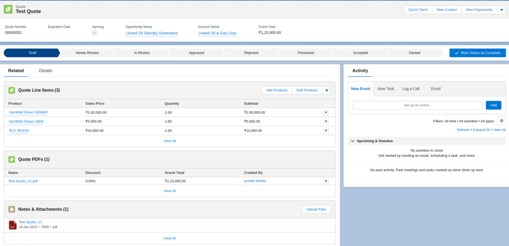 generated pdf added to QuotesPDF 14