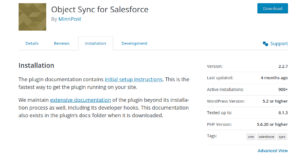 object sync for salesforce