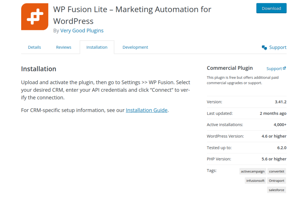 WordPress to Salesforce plugin - WP Fusion Lite – Marketing Automation for WordPress