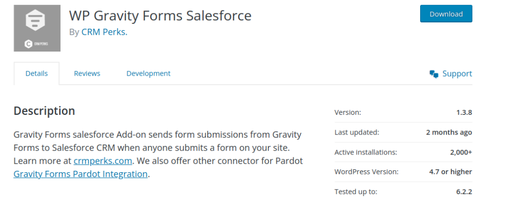 WP Gravity Forms Salesforce