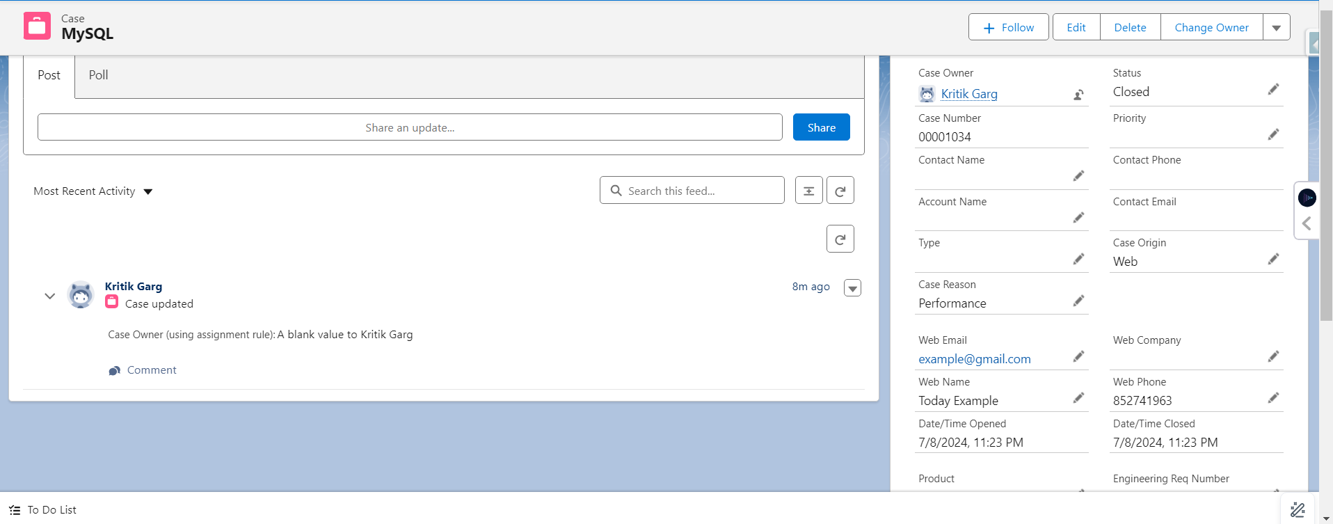 Salesforce Web to Case: 101 Guide 9 Screenshot 2024 07 09 120206