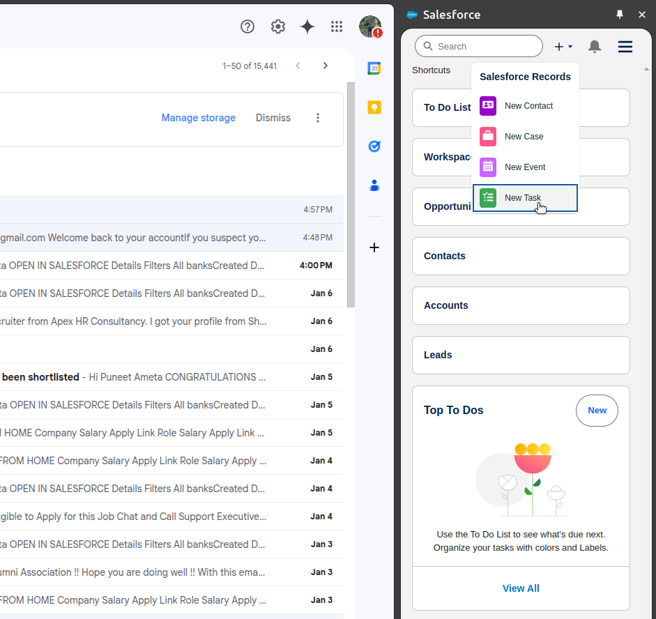 Salesforce Extension for Gmail: Features That Supercharge Sales 11 create new task from gmail