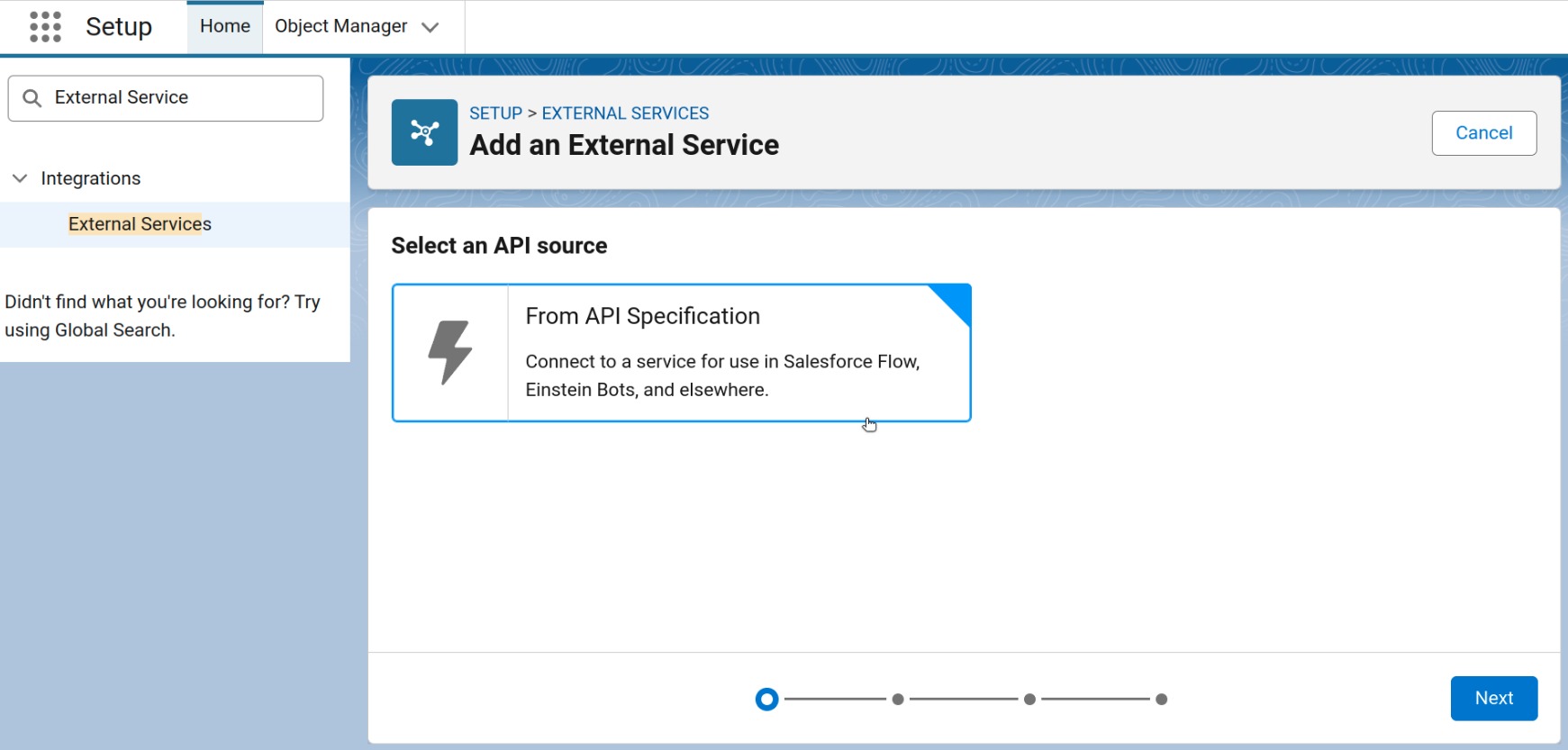 Using Salesforce External Services in Flow: Step-by-Step Guide to Connecting APIs Without Apex 24 Select an API source