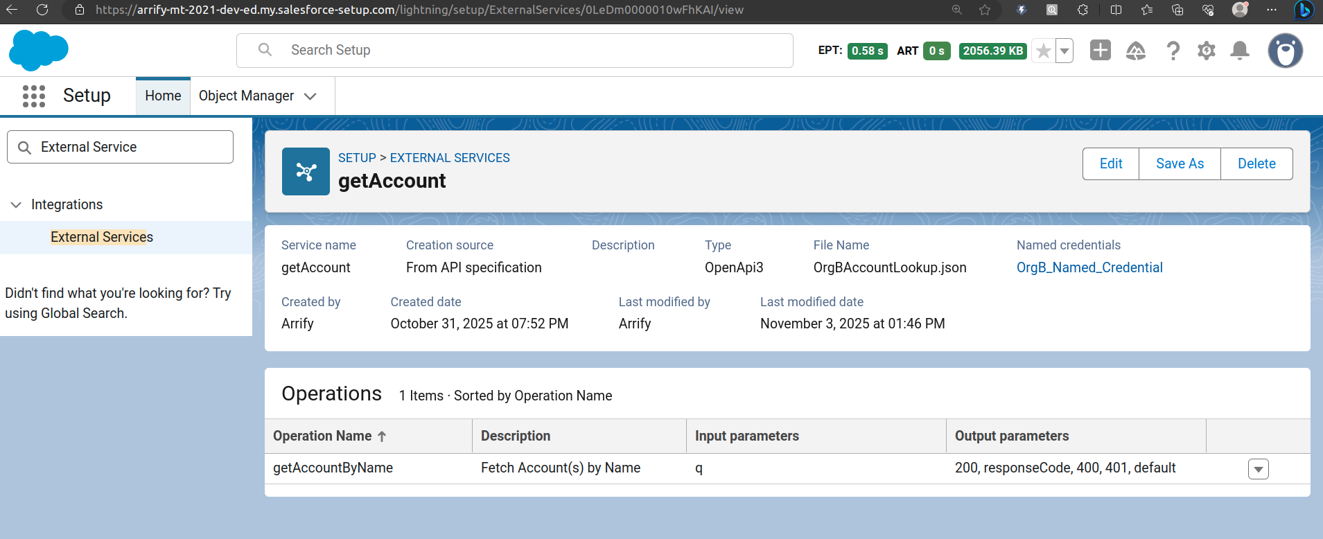 Using Salesforce External Services in Flow: Step-by-Step Guide to Connecting APIs Without Apex 28 external service created
