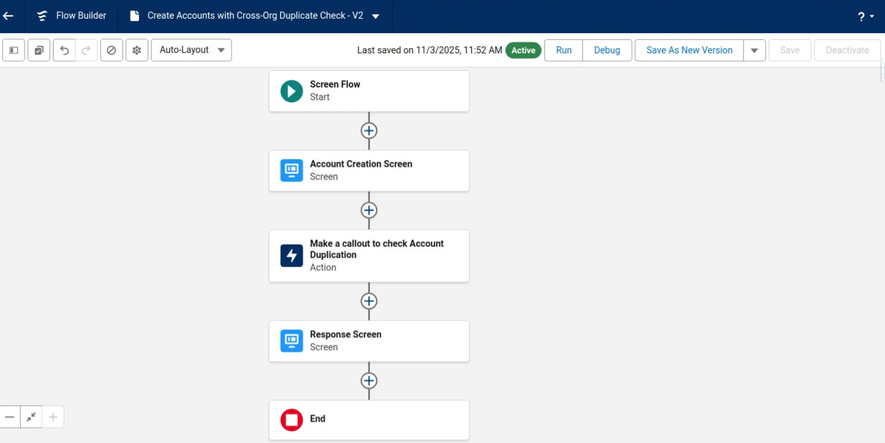 Using Salesforce External Services in Flow: Step-by-Step Guide to Connecting APIs Without Apex 35 save active use flow