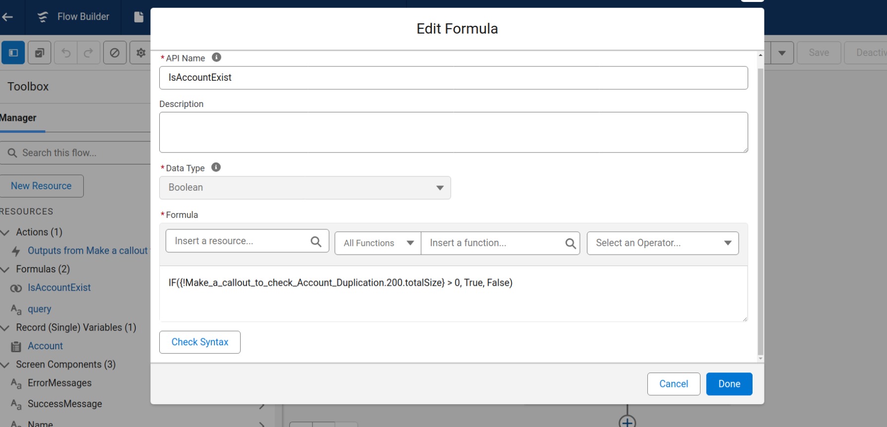 Using Salesforce External Services in Flow: Step-by-Step Guide to Connecting APIs Without Apex 33 setup formula to check total account from respose