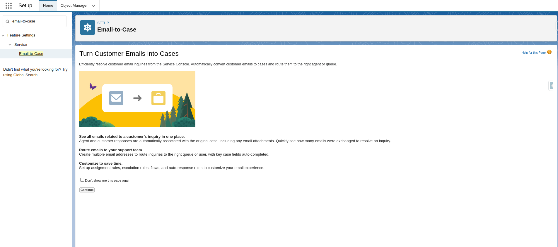 Email to Case in Salesforce 3 quickSearchEmailToCase