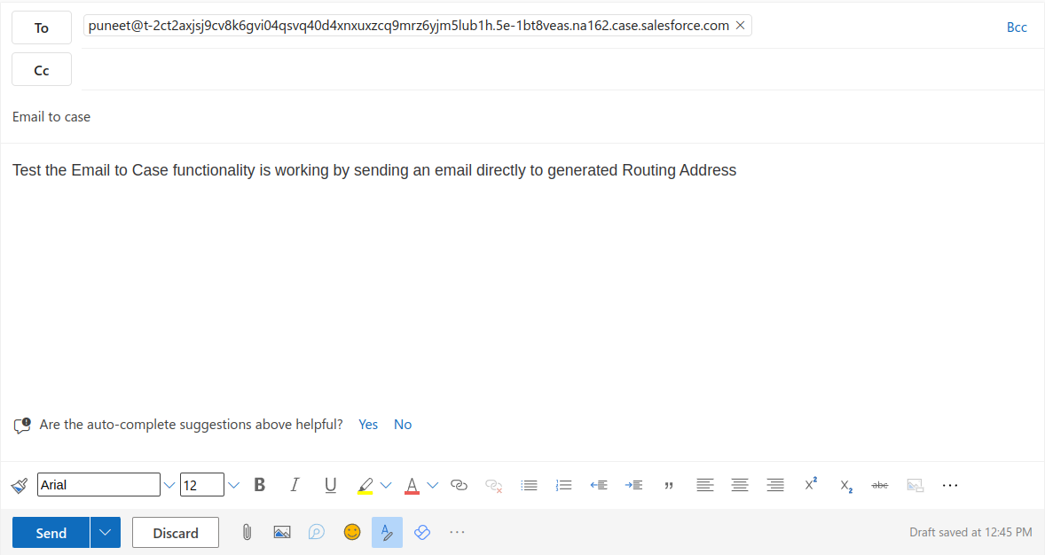Email to Case in Salesforce 7 testEmailToCaseBySendingEmail